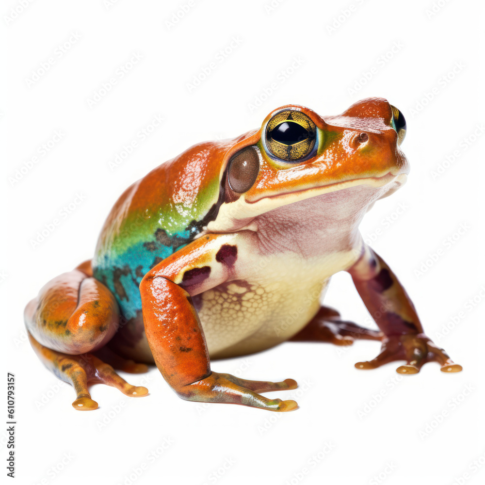 Naklejka premium frog isolated on white background