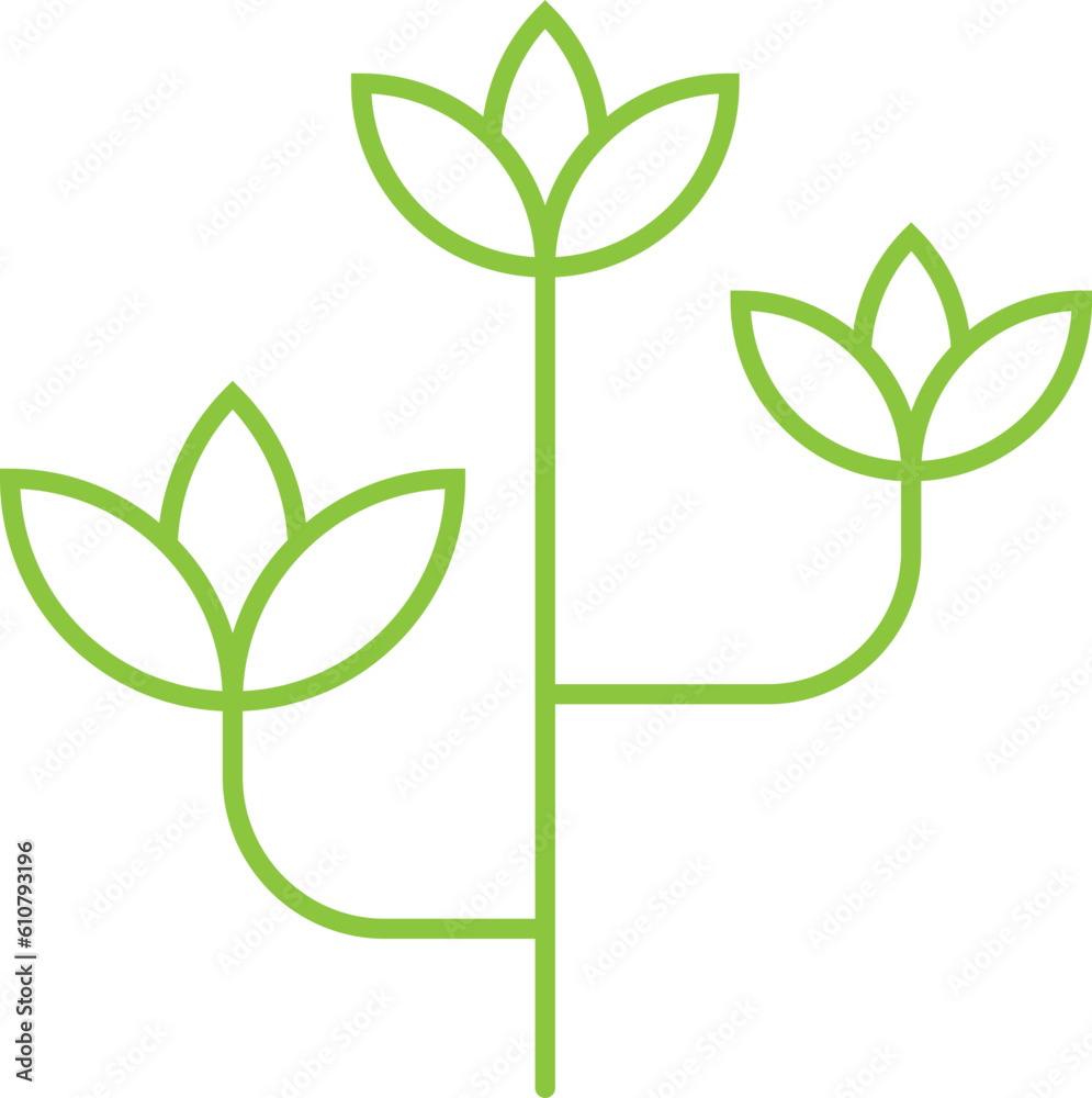 Ecology Leaf Line Icon. Isolated Element Ecology Leaf Line Icon. Isolated Element