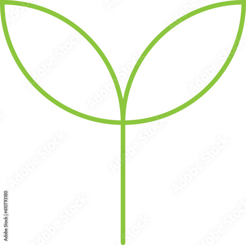 Ecology Leaf Line Icon. Iso...