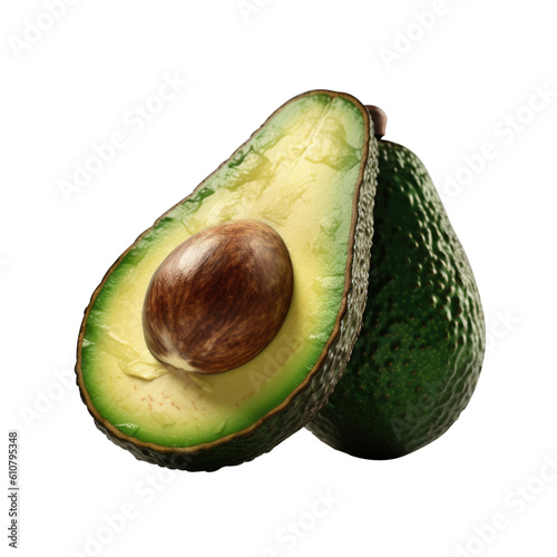 avocado png isolated on a transparent background