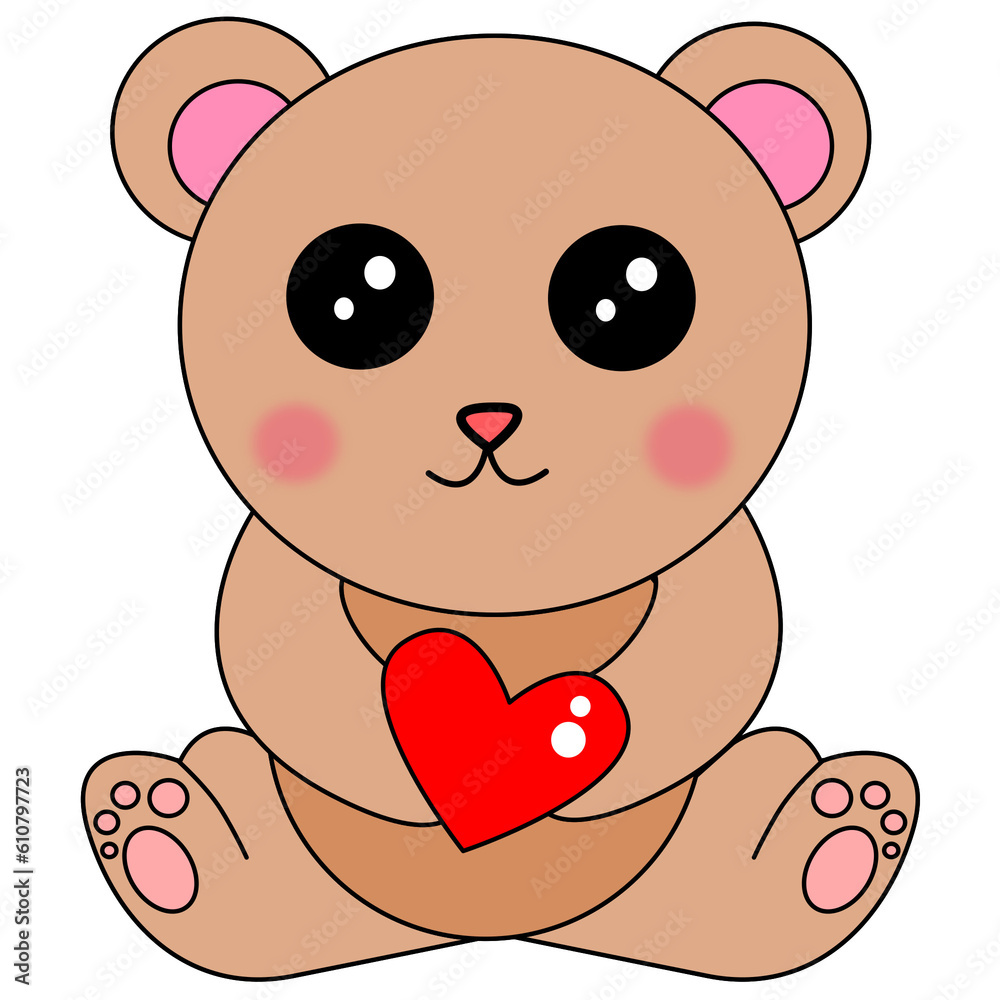 teddy bear with heart