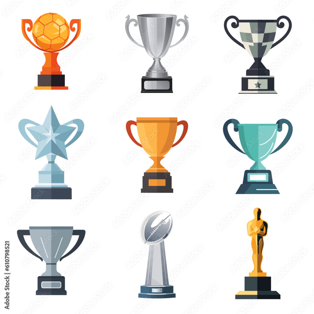 Variety Set of Vector Trophies Variety Set of Vector Trophies