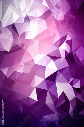 Abstrakter pinker Polygon Hintergrund - mit KI erstellt
