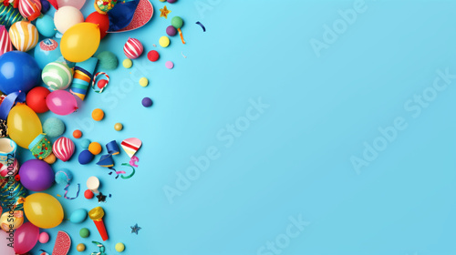 colorful balloons background, Generative AI