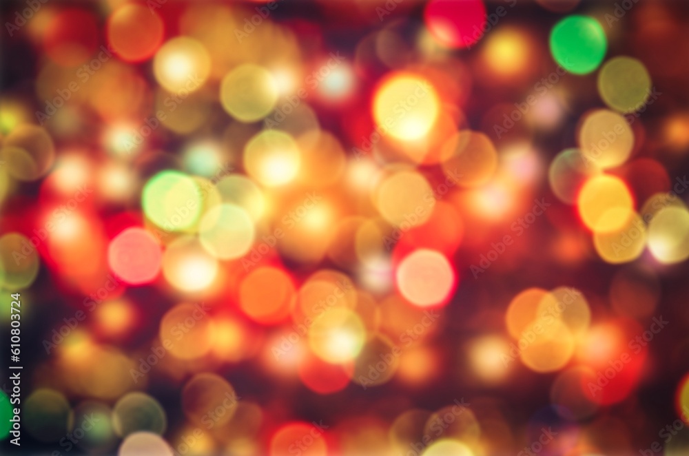 Colorful abstract background. Blurred and glowing colorful lights.