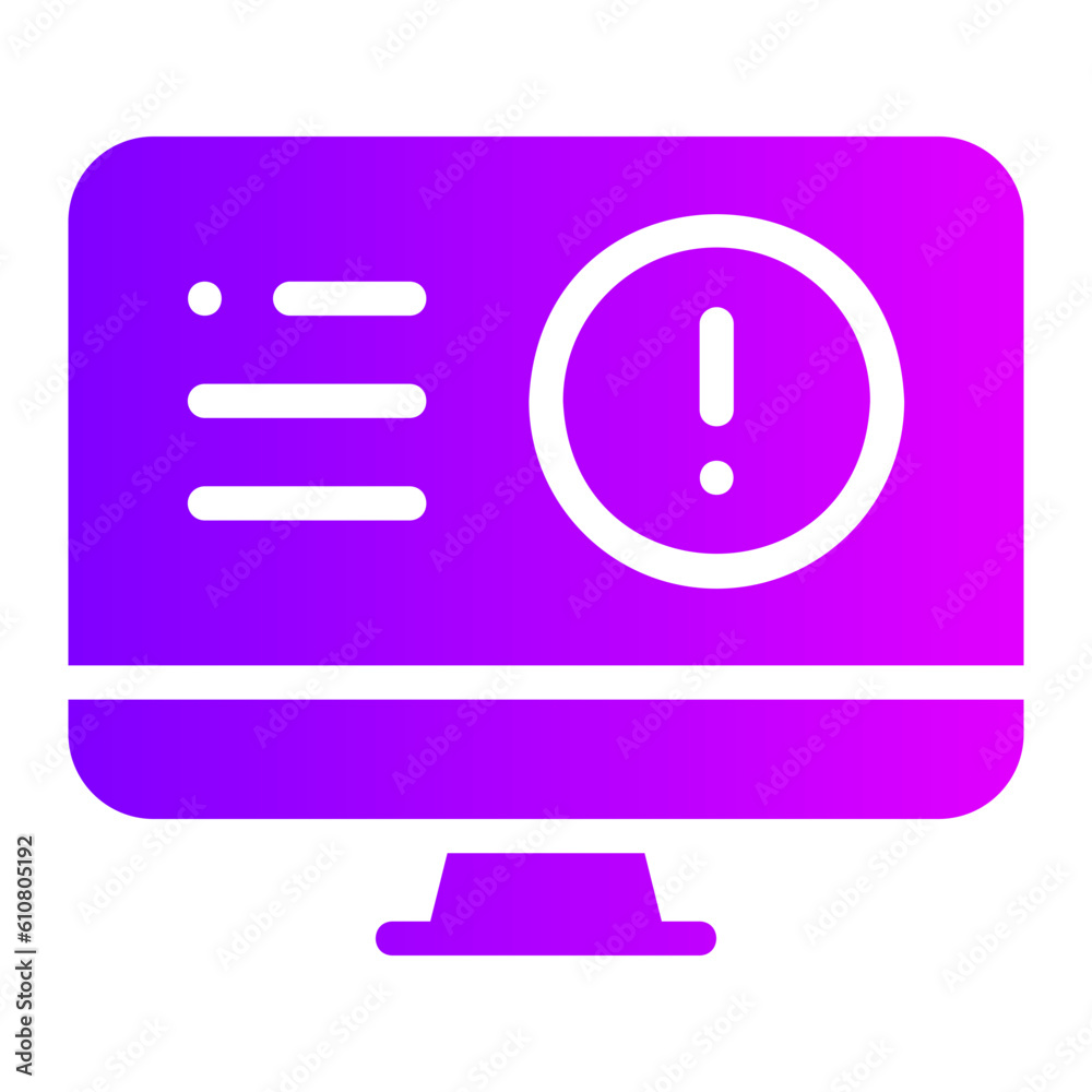 virus warning gradient icon virus warning gradient icon