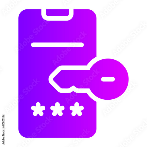 unlock gradient icon