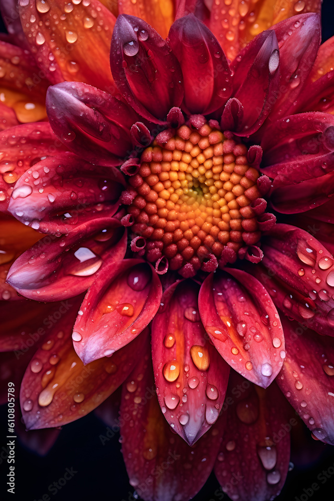 a blooming flower in macro photography, highlighting the intricate details and vibrant colors a blooming flower in macro photography, highlighting the intricate details and vibrant colors
