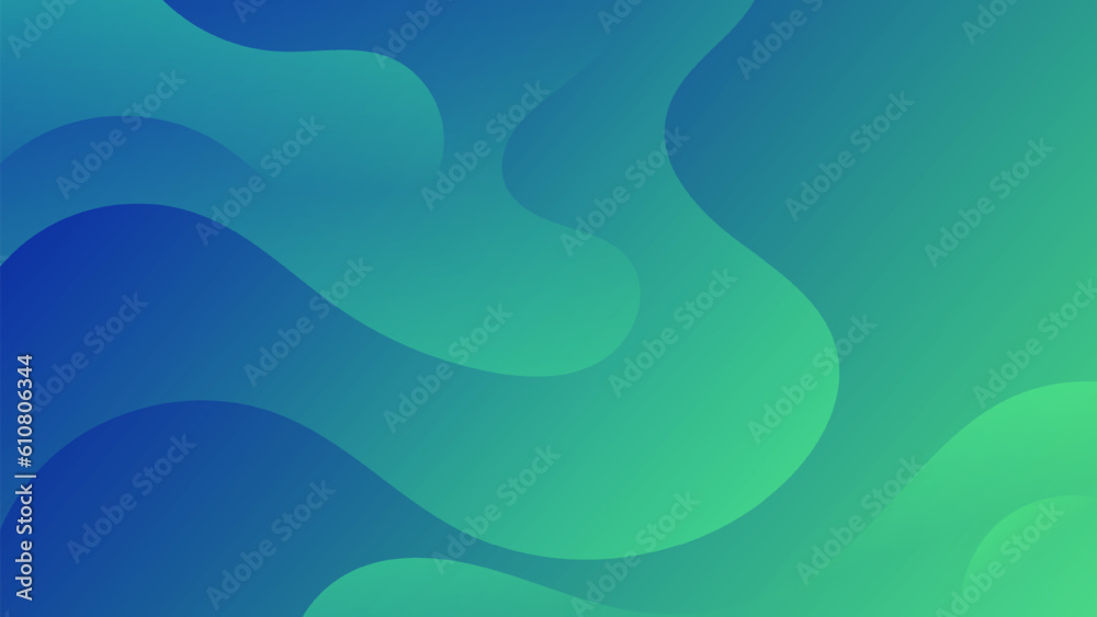 Abstract Gradient green blue liquid background. Modern background design. Dynamic Waves. Fluid shapes composition. Fit for website, banners, brochure, posters Abstract Gradient green blue liquid background. Modern background design. Dynamic Waves. Fluid shapes composition. Fit for website, banners, brochure, posters