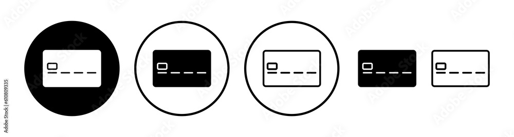 Credit card icon vector. payment icon. debit payment icon Credit card icon vector. payment icon. debit payment icon