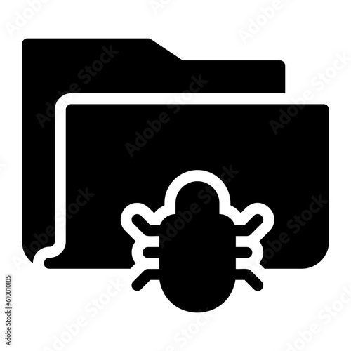 infected glyph icon