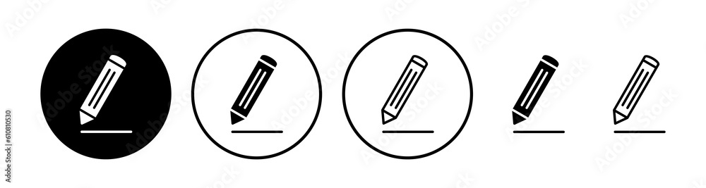 Edit icon vector. edit document sign and symbol. pencil Edit icon vector. edit document sign and symbol. pencil
