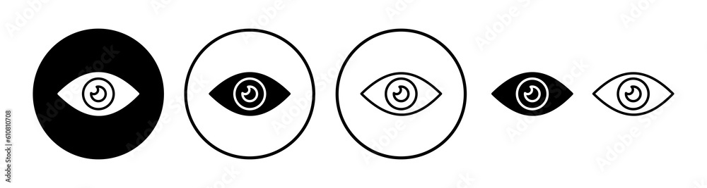 Eye icon. Look and Vision icon. Eye vector icon Eye icon. Look and Vision icon. Eye vector icon