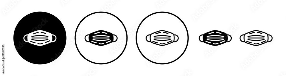 Face mask icon vector. medical Face Mask icon. Face mask icon vector. medical Face Mask icon.