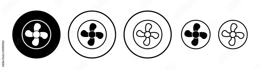 Fan icon vector. blower icon. propeller. ceiling Fan icon vector. blower icon. propeller. ceiling