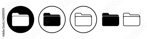 Folder icon vector. document folder icon