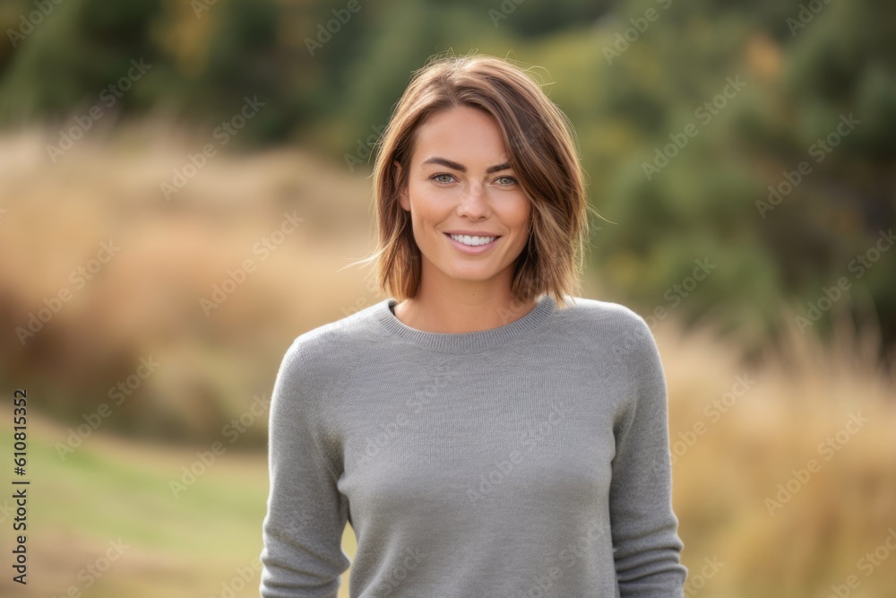 Outdoor portrait of a beautiful young woman smiling at the camera. Outdoor portrait of a beautiful young woman smiling at the camera.