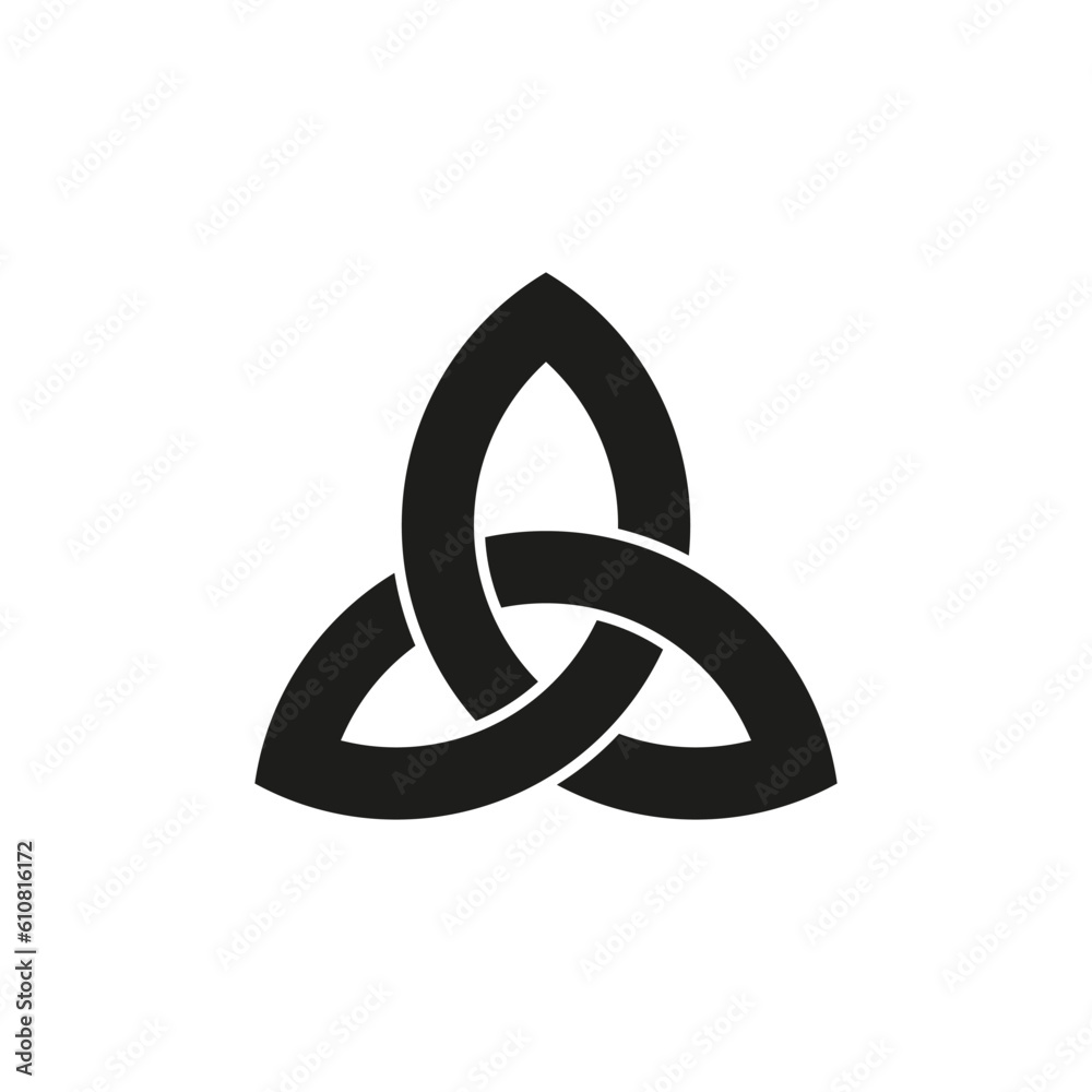 Celtic trinity knot. Vector illustration. Stock picture.