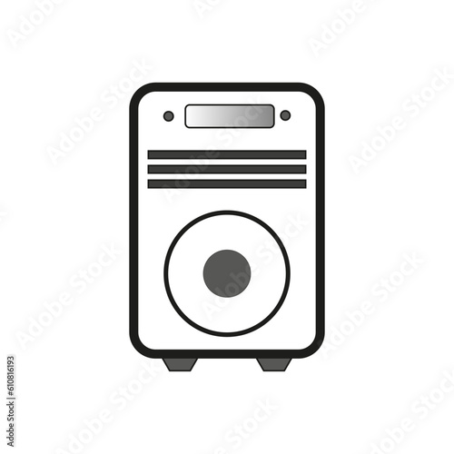 air purifier for cleaning the dust in the bedroom. Vector illustration. Stock image.