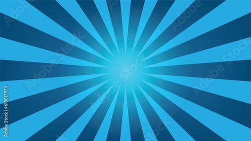 blue sunburst background for graphic design element