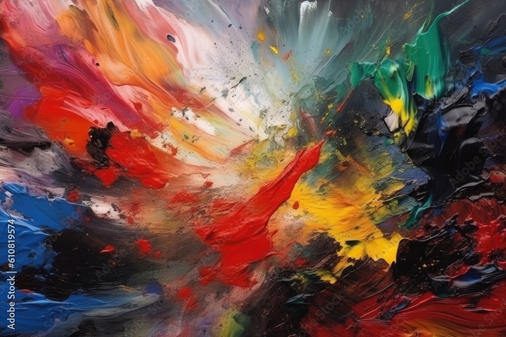 Fototapeta premium abstract of oil color, colorful background