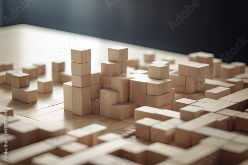 building wood blocks, plan and strategy