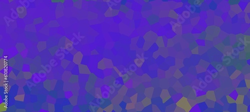 Abstract illustration of blue and purple Small Hexagon background, digitally generated