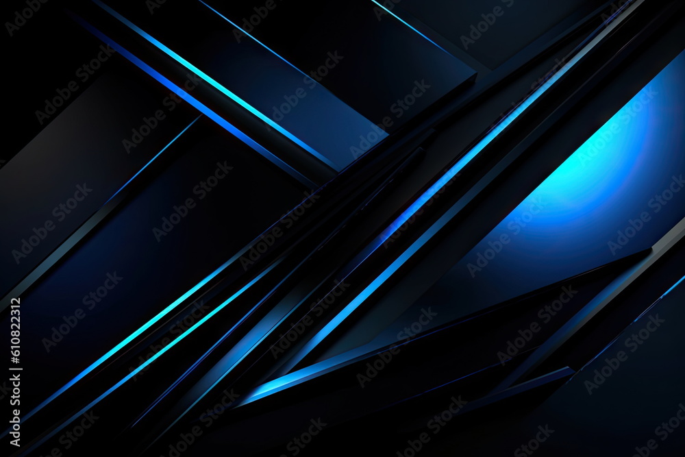 Black blue abstract background for design, Geometric shapes, Color gradient Black blue abstract background for design, Geometric shapes, Color gradient