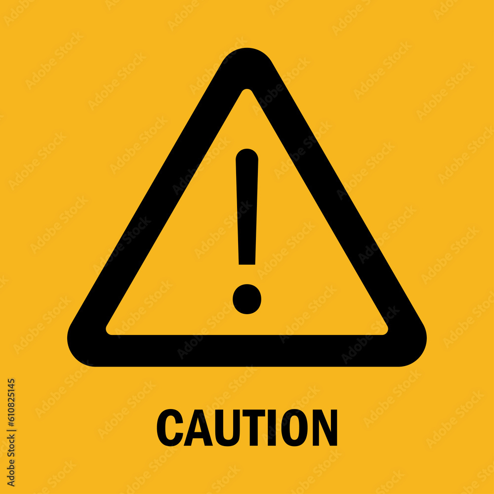 Caution Icon Warning Sign Icon. Vector illustration. Caution Icon Warning Sign Icon. Vector illustration.