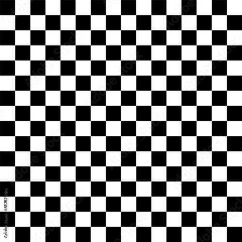 Seamless black and white tile. Vector illustration.