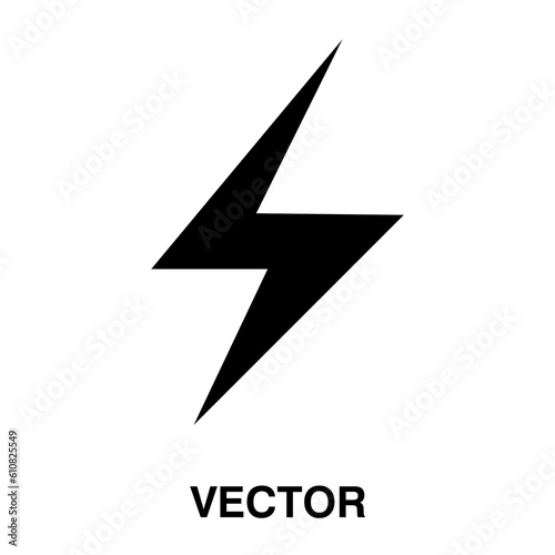 Bolt of lightning vector. Lightning illustration. Streak of lightning sign. Electric bolt flash icon. Lightning design illustration on white background..eps
