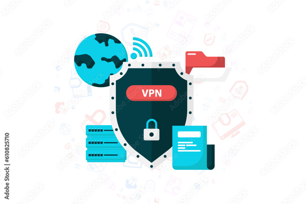 internet using protected VPN facilities. internet network shield