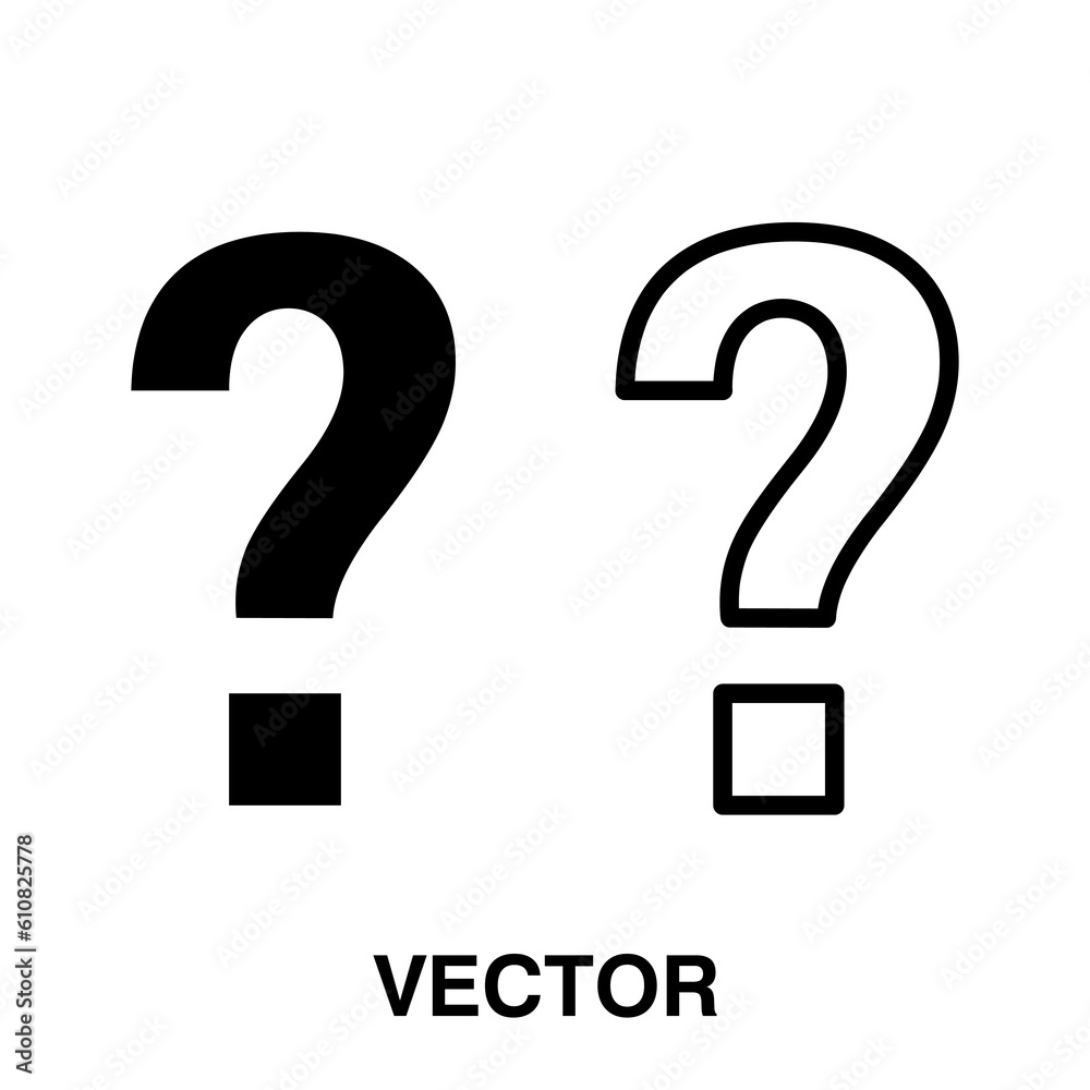 Question mark sign symbol, Asking questions. Ask for help. Question mark illustration on white background..eps Question mark sign symbol, Asking questions. Ask for help. Question mark illustration on white background..eps