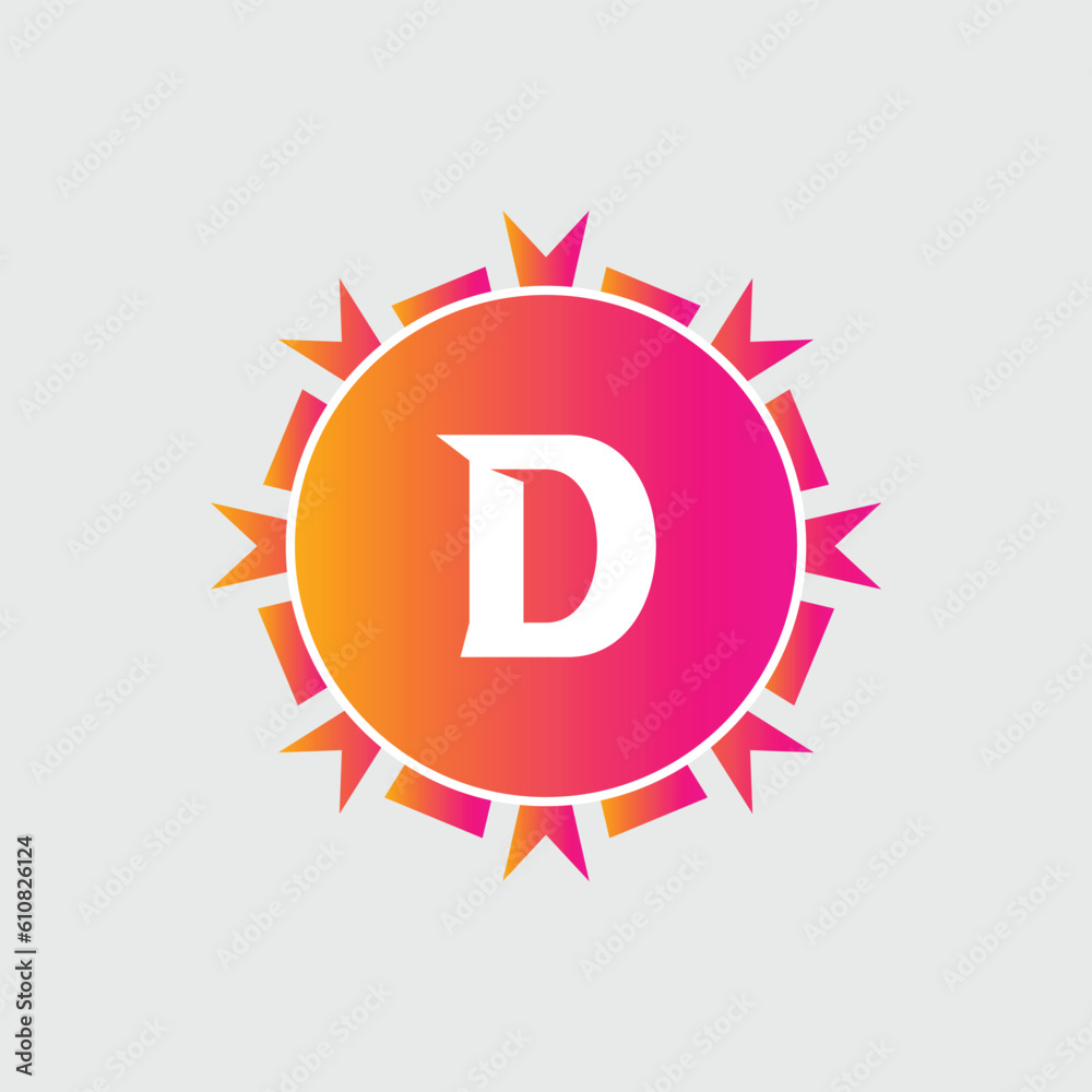 D Letter Logo abstract geometric design vector template Logotype icon Digital Technology style. D Letter Logo abstract geometric design vector template Logotype icon Digital Technology style.