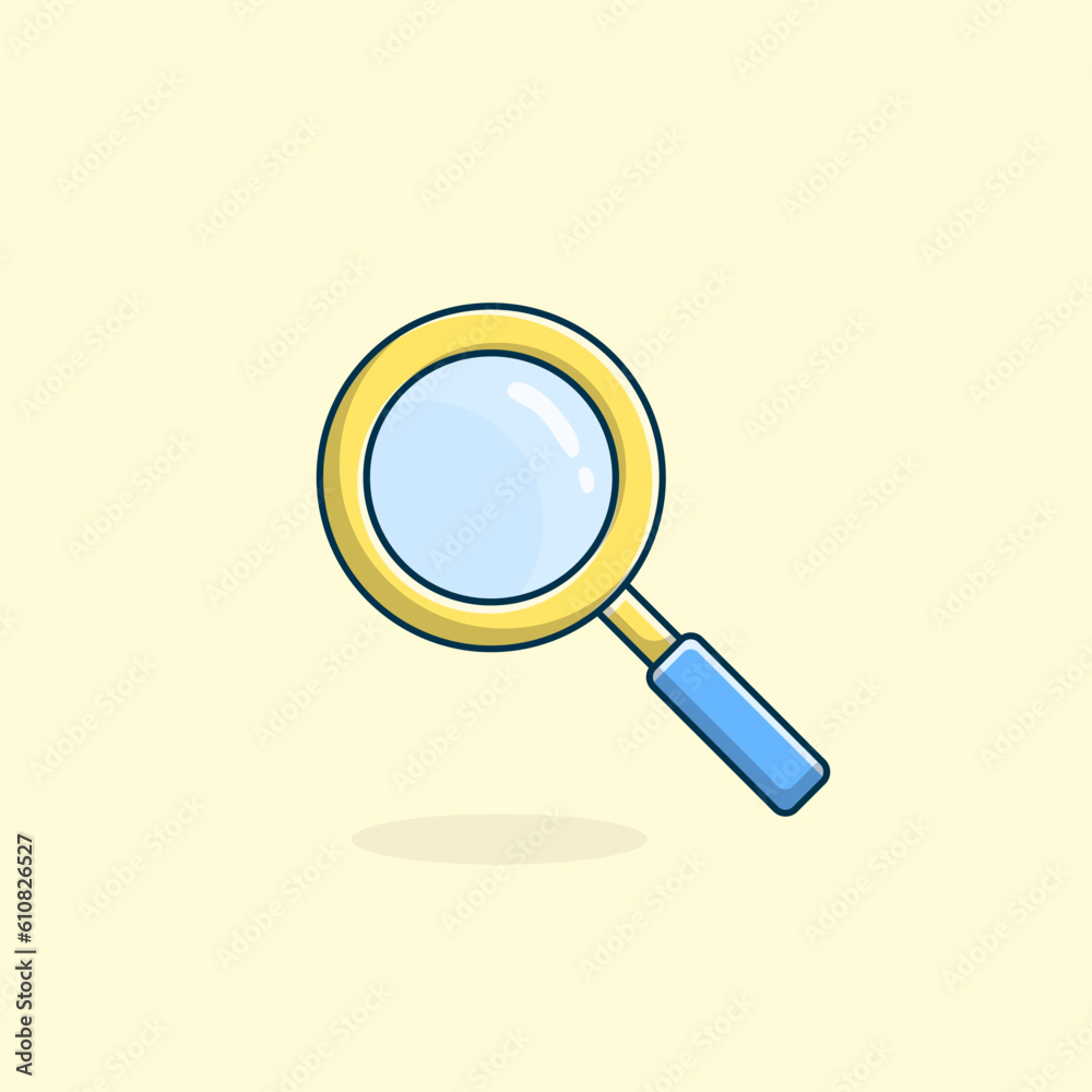 magnifying glass vector illustration, zoom in tool magnifying glass vector illustration, zoom in tool