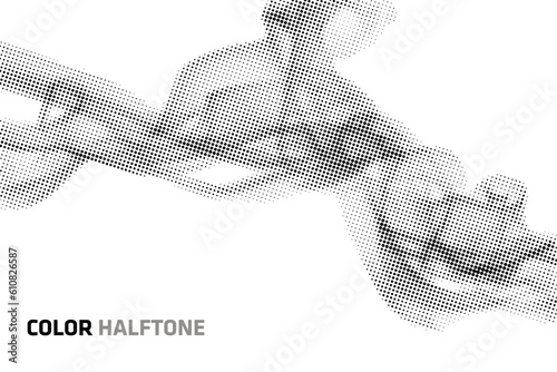 Abstract halftone background