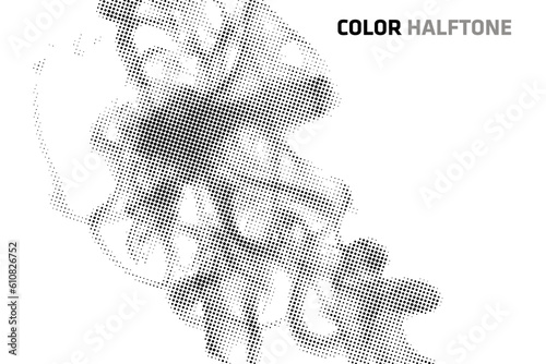 Abstract halftone background