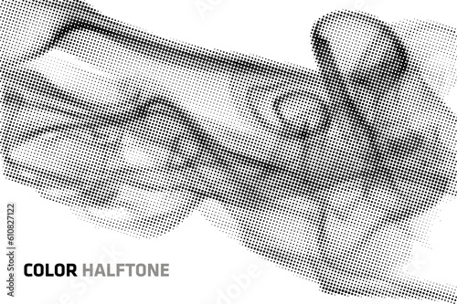 Abstract halftone background