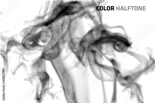Abstract halftone background