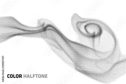 Abstract halftone background