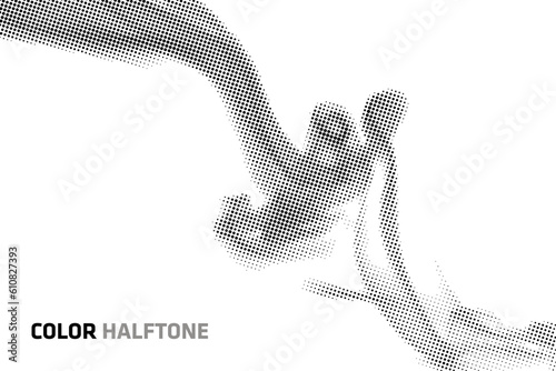 Abstract halftone background