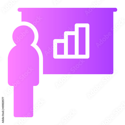 business presentation gradient icon