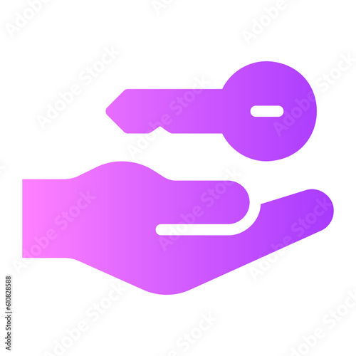 key gradient icon