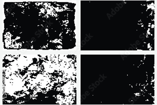 Abstract grunge overlay of parchment paper in black and white. Set of old weathered burnt textured paper over lay. Paper for calligraphy memoir records and book making. Design element, vector. 