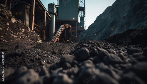 coal minning industrial site