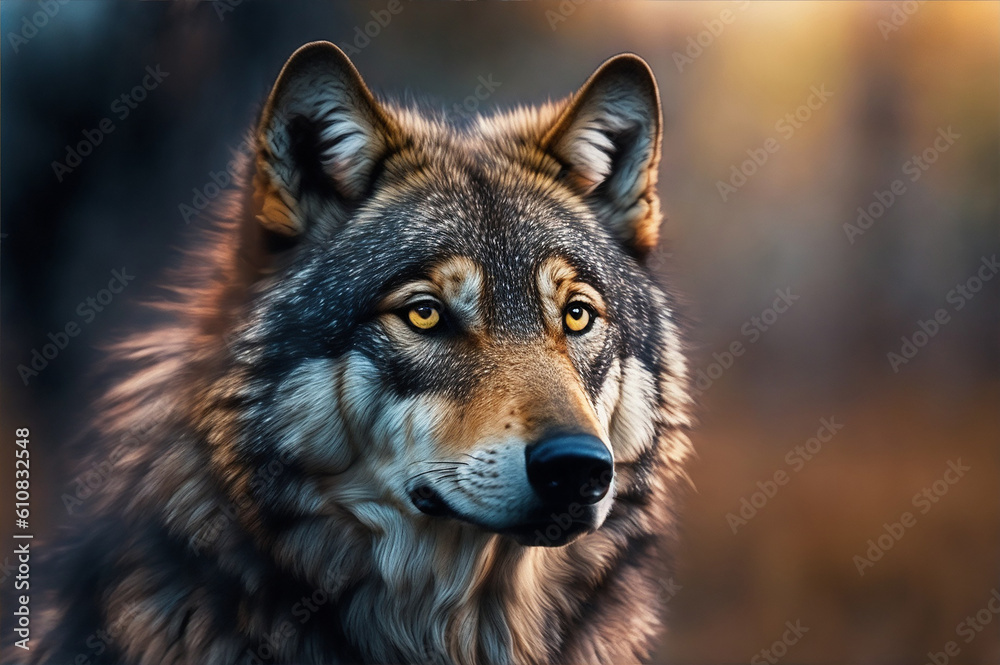 wolf in the woods wolf in the woods