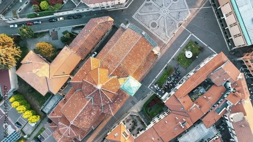 Drone footage of Saronno, Italy photo
