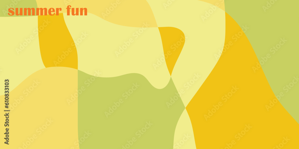 Abstract background with summer color theme