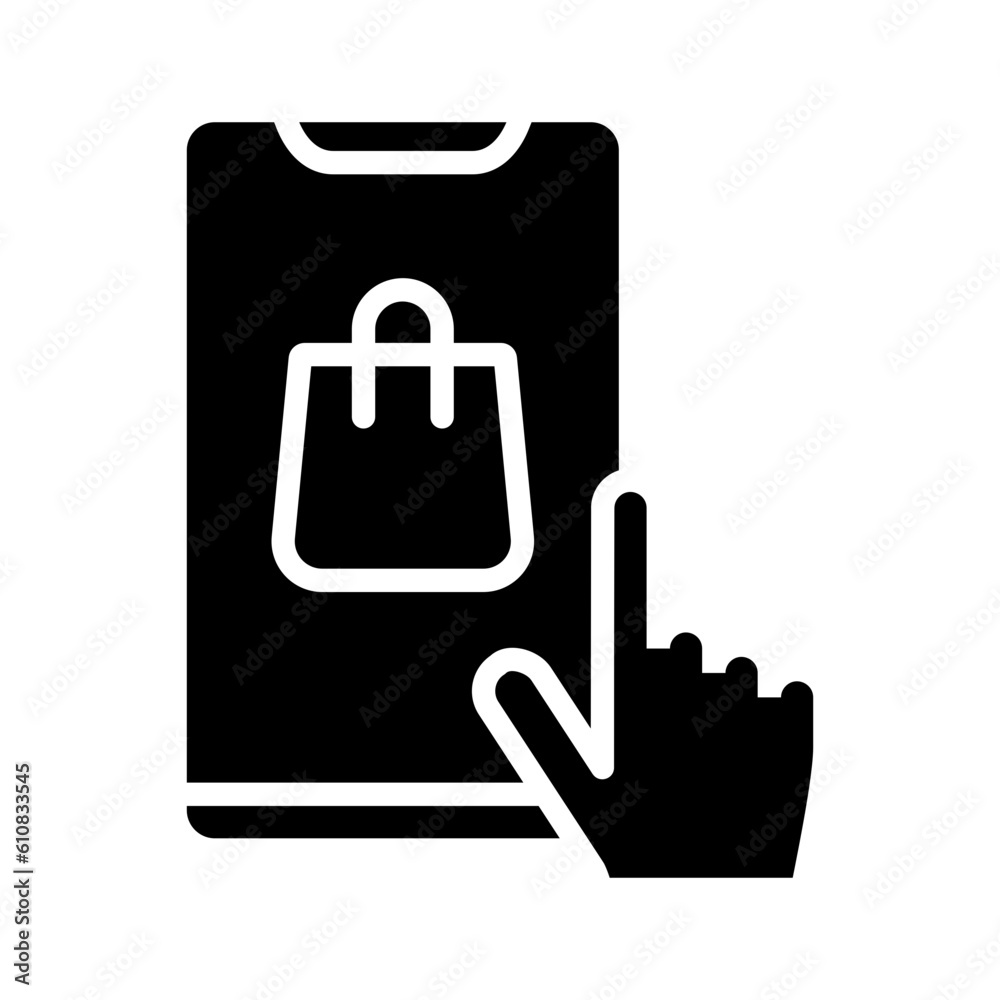 Ecommerce glyph icon for commerce and shopping, online, commerce, digital, shop, internet, web, phone logo Ecommerce glyph icon for commerce and shopping, online, commerce, digital, shop, internet, web, phone logo