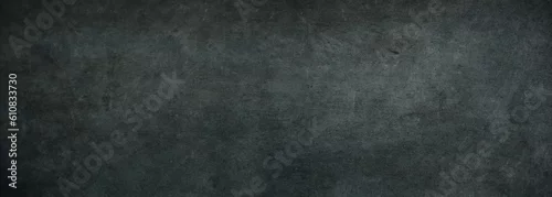 Panel kuchenny z motywem black white concrete wall , grunge stone texture , dark gray rock surface background panoramic wide banner  
